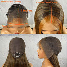 Load image into Gallery viewer, Brown Lace Front Wig with Blonde Highlights Wig Store 
