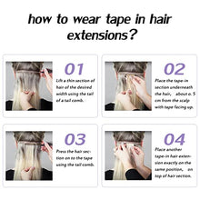 Load image into Gallery viewer, Human Hair Tape in Extensions Ombre Baylage Hair 14 Inch Tape in Extensions Wig Store
