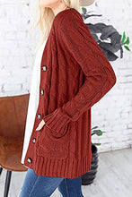 Load image into Gallery viewer, Long Sleeve Cable Knit Sweater Womens Clothes Sale
