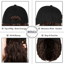 Load image into Gallery viewer, Baseball Cap Hair with 14 Inch Wavy Hair Wig Store
