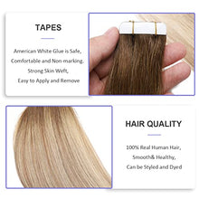 Load image into Gallery viewer, Human Hair Tape in Extensions Ombre Baylage Hair 14 Inch Tape in Extensions Wig Store
