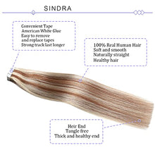 Load image into Gallery viewer, Human Hair Tape in Extensions Ombre Baylage Hair 14 Inch Tape in Extensions Wig Store
