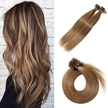 Load image into Gallery viewer, Keratin Fushion Bonded U Tip Human Hair Extensions - 100 Strands/Pack 50g Wig Store
