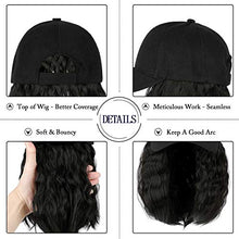 Load image into Gallery viewer, Baseball Cap Hair with 14 Inch Wavy Hair Wig Store
