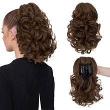 Load image into Gallery viewer, 12” Short Curly Claw Ponytail Extension Clip In On Hairpiece Wig Store All Products
