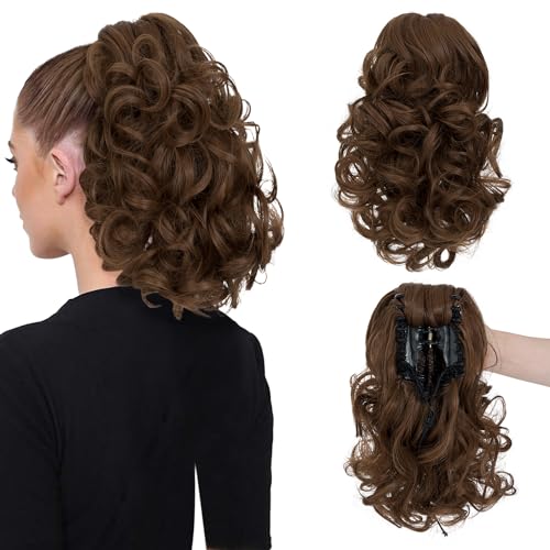 12” Short Curly Claw Ponytail Extension Clip In On Hairpiece Wig Store All Products