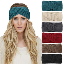 Load image into Gallery viewer, Crochet Ear Warmer Knit Headband - 6pcs
