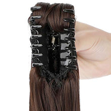 Load image into Gallery viewer, Clip in Hairpiece Ponytail Extension Claw Wig Store 
