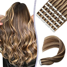 Load image into Gallery viewer, Human Hair Tape in Extensions Ombre Baylage Hair 14 Inch Tape in Extensions Wig Store
