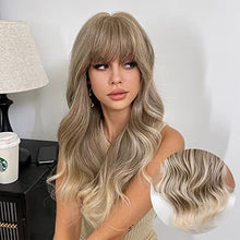 Load image into Gallery viewer, Ash Blonde Wig with Platinum Blonde Curly Ends Wig Store
