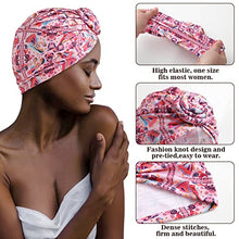 Load image into Gallery viewer, Pre-Tied Head Wraps Knot Beanie Turbans 3pcs set Wig Store
