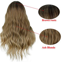 Load image into Gallery viewer, Straight Long Ombre Brown wig with middle part Wig Store
