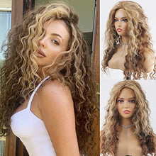 Load image into Gallery viewer, Curly blonde brown reverse ombre wig Wig Store 
