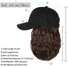 Load image into Gallery viewer, Baseball Cap Hair with 14 Inch Wavy Hair Wig Store
