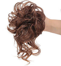 Load image into Gallery viewer, Long Tousled Messy Bun Hair Piece Wig Store 
