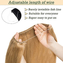 Load image into Gallery viewer, Remy Human Hair Invisible Wire Hair Extensions Wig Store
