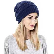 Load image into Gallery viewer, Satin lined Knit Beanie Hat Wig Store 
