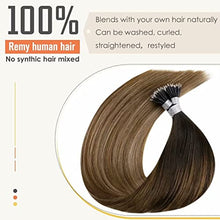 Load image into Gallery viewer, Balayage Nano Ring Human Hair Extensions Wig Store 
