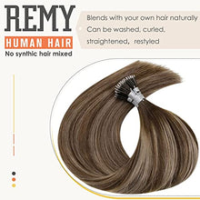 Load image into Gallery viewer, Balayage Nano Ring Human Hair Extensions Wig Store 
