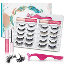Load image into Gallery viewer, Waterproof 3D Magnetic Eyelashes with Eyeliner
