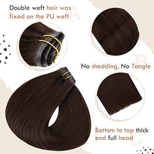 Load image into Gallery viewer, Clip in Balayage Chocolate Brown to Caramel Blonde and Brown Human  Hair Extensions Wig Store

