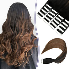 Load image into Gallery viewer, Human Hair Tape in Extensions Ombre Baylage Hair 14 Inch Tape in Extensions Wig Store
