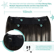 Load image into Gallery viewer, Wire Hair Extensions Human Hair
