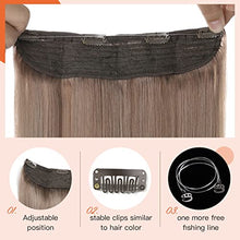 Load image into Gallery viewer, 22 Inch Ombre Human Hair Wire Halo Hair Extension Wig Store
