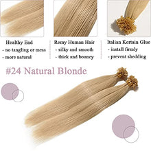 Load image into Gallery viewer, Keratin Fushion Bonded U Tip Human Hair Extensions - 100 Strands/Pack 50g Wig Store
