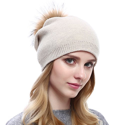 Cashmere Knit Wool Beanie Wig Store