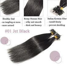 Load image into Gallery viewer, Keratin Fushion Bonded U Tip Human Hair Extensions - 100 Strands/Pack 50g Wig Store
