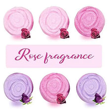 Load image into Gallery viewer, 6 piece rose handmade natural bath bomb kit
