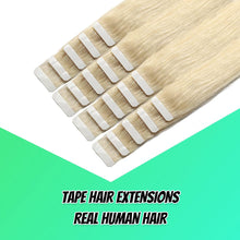 Load image into Gallery viewer, Seamless Skin Weft Tape in Human Hair Extensions
