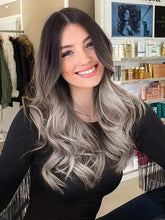 Load image into Gallery viewer, Wavy Silver Platinum Grey Mixed Wig Wig Store 
