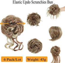 Load image into Gallery viewer, Messy Bun Hair Pieces Set of 6
