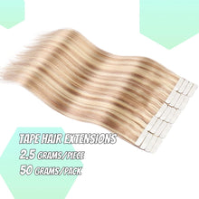 Load image into Gallery viewer, Seamless Skin Weft Tape in Human Hair Extensions
