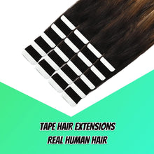 Load image into Gallery viewer, Seamless Skin Weft Tape in Human Hair Extensions
