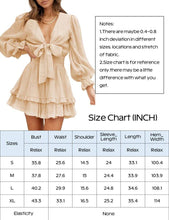 Load image into Gallery viewer, Ruffle High Waist Party Dress With Deep V Neck
