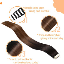 Load image into Gallery viewer, Seamless Skin Weft Tape in Human Hair Extensions
