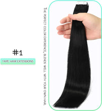 Load image into Gallery viewer, Seamless Skin Weft Tape in Human Hair Extensions
