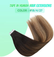 Load image into Gallery viewer, Seamless Skin Weft Tape in Human Hair Extensions
