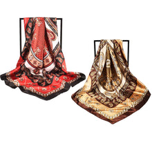 Load image into Gallery viewer, Large Satin Square Head Scarf - 2PCS
