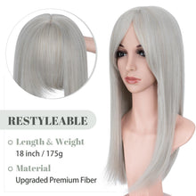 Load image into Gallery viewer, Premium Synthetic Fibre Hair Topper -18 inches
