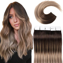 Load image into Gallery viewer, Seamless Skin Weft Tape in Human Hair Extensions

