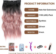 Load image into Gallery viewer, Synthetic Adjustable Long Wavy Hair Extensions
