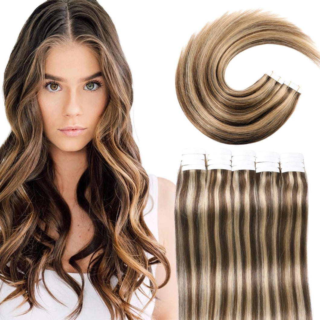 Seamless Skin Weft Tape in Human Hair Extensions