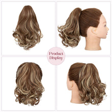 Load image into Gallery viewer, 12” Short Curly Claw Ponytail Extension Clip In On Hairpiece
