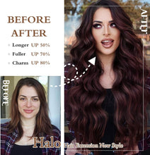 Load image into Gallery viewer, Synthetic Adjustable Long Wavy Hair Extensions
