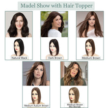 Load image into Gallery viewer, Real Human Hair Handmade Swiss Base Hair Topper
