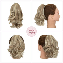 Load image into Gallery viewer, 12” Short Curly Claw Ponytail Extension Clip In On Hairpiece
